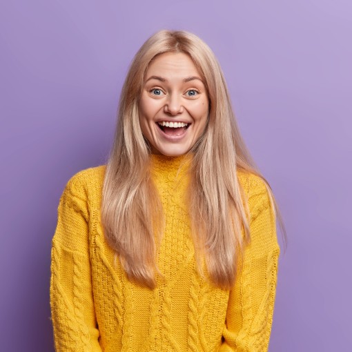 a happy girl