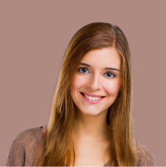 a beautiful girl smiling
