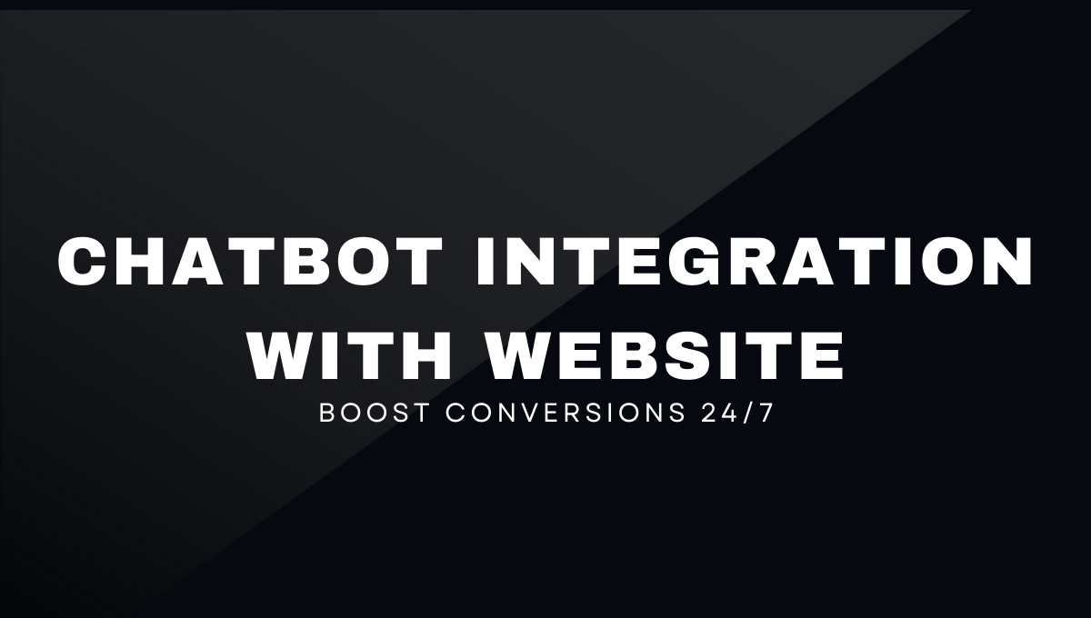 Chatbot Integration With Website